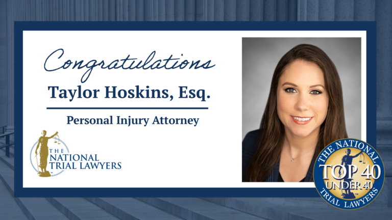 Taylor Hoskins National Trial Lawyers Top 40 Under 40 2024